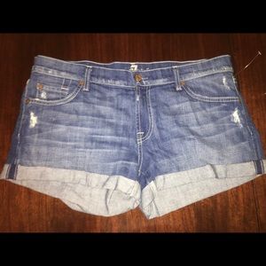 Dark Wash Jean Shorts